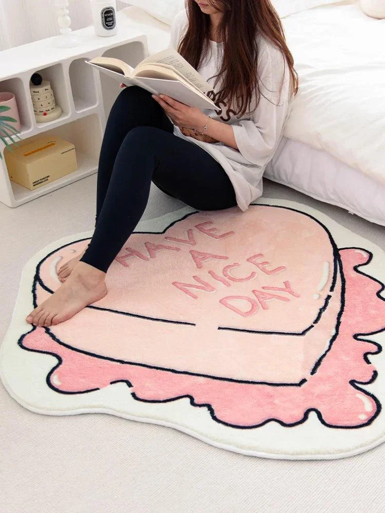 PinkNiceDayPinkComfortableSoftRugsLivingRoomDecorationforBalconyBedroom-Homeko3 Pink Nice Day Pink Comfortable Soft Rugs Living Room Decoration for Balcony Bedroom - Homeko