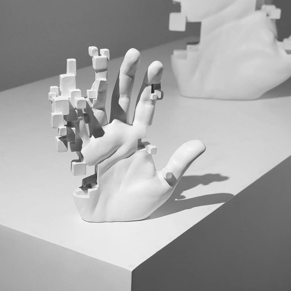 Pixel Hand Sculpture - Homeko
