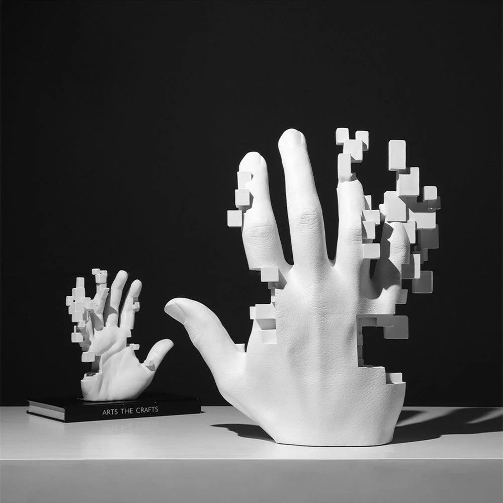 Pixel Hand Sculpture - Homeko