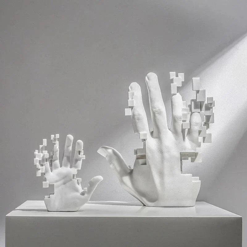 Pixel Hand Sculpture - Homeko