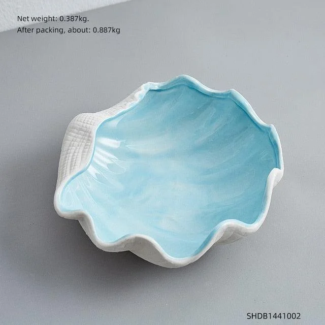 PorcelainConchAshtray-Homeko11 Porcelain Conch Ashtray - Homeko