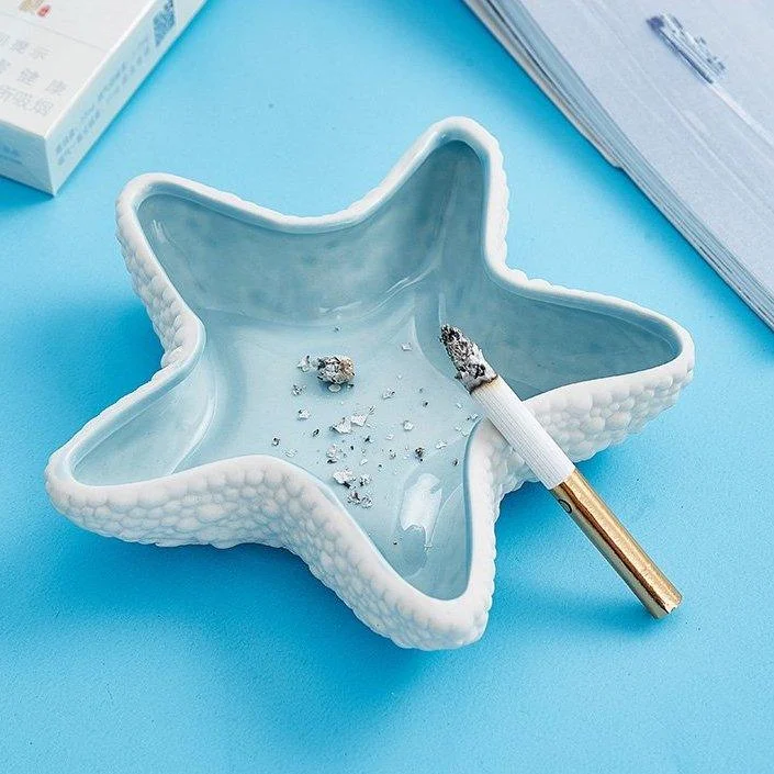 PorcelainConchAshtray-Homeko7 Porcelain Conch Ashtray - Homeko
