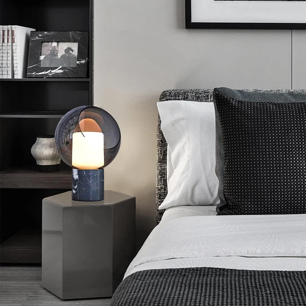 PostmodernGlassMarbleTableLamp_1 Postmodernglassmarbletablelamp 1