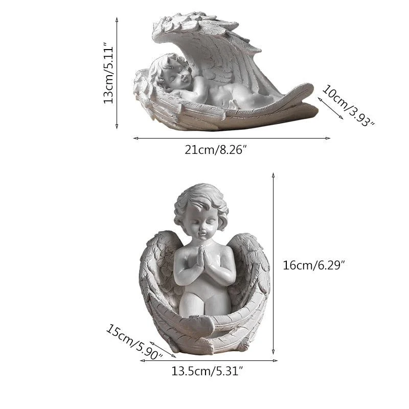 PremiumEuropeanHandmadeResinAngelSculpturesandStatuesCraftsforWedding-Homeko5 Premium European Handmade Resin Angel Sculptures and Statues Crafts for Wedding - Homeko