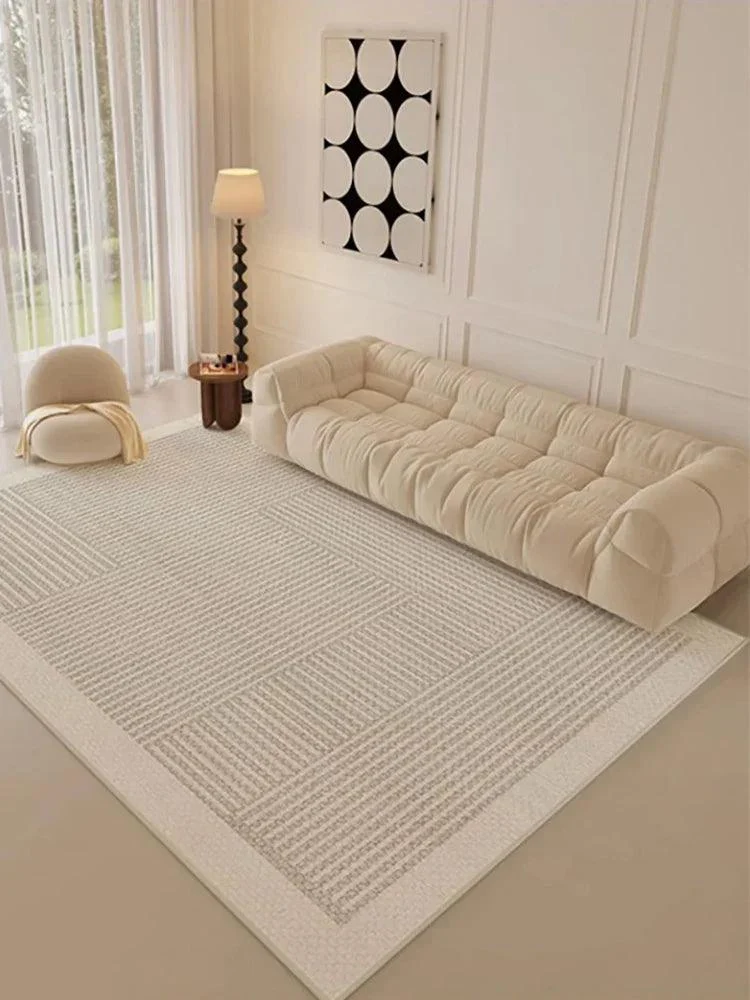 PremiumStripedCleanRugCarpetSoftLargeAreaLivingRoomBedroom-Homeko4 Premium Striped Clean Rug Carpet Soft Large Area Living Room Bedroom - Homeko