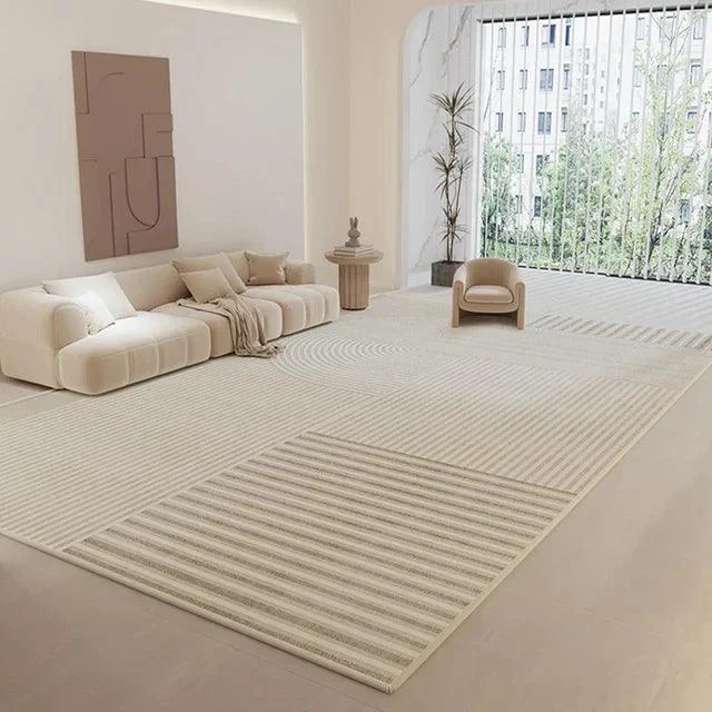 PremiumStripedCleanRugCarpetSoftLargeAreaLivingRoomBedroom-Homeko9 Premium Striped Clean Rug Carpet Soft Large Area Living Room Bedroom - Homeko