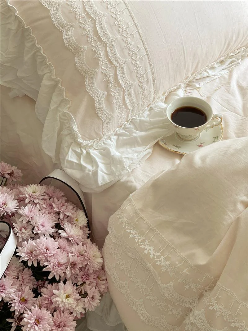 PrincesscoreLaceBeddingSetwithPinkLaceDuvetCover15 Princesscorelacebeddingsetwithpinklaceduvetcover15