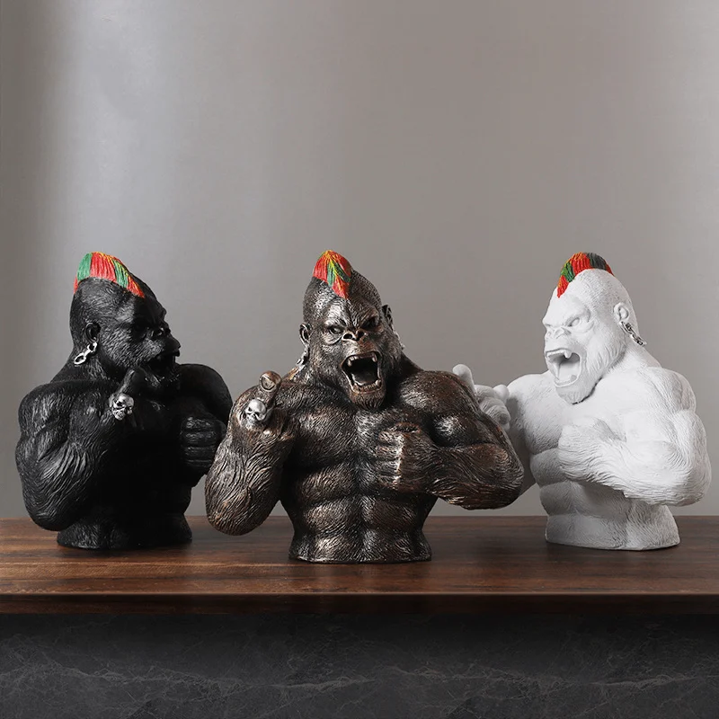 PunkKingKongFigurines-Homeko3 Punk King Kong Figurines - Homeko