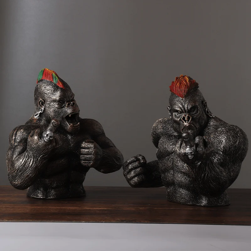 PunkKingKongFigurines-Homeko5 Punk King Kong Figurines - Homeko