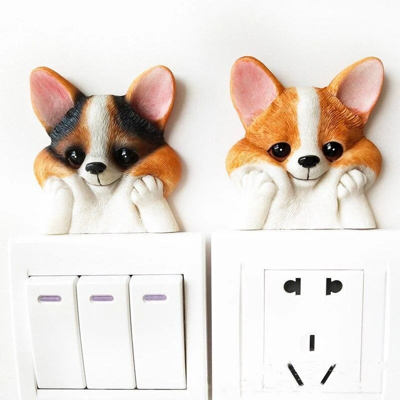 PuppySwitch3DDecor-Homeko2 Puppy Switch 3D Decor - Homeko