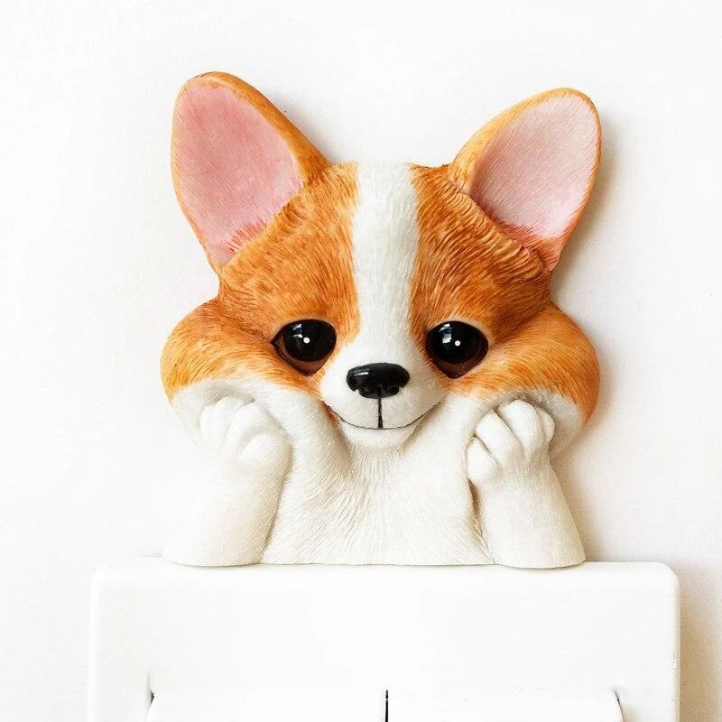PuppySwitch3DDecor-Homeko7 Puppy Switch 3D Decor - Homeko