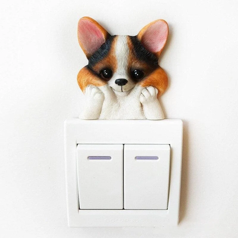 PuppySwitch3DDecor-Homeko8 Puppy Switch 3D Decor - Homeko