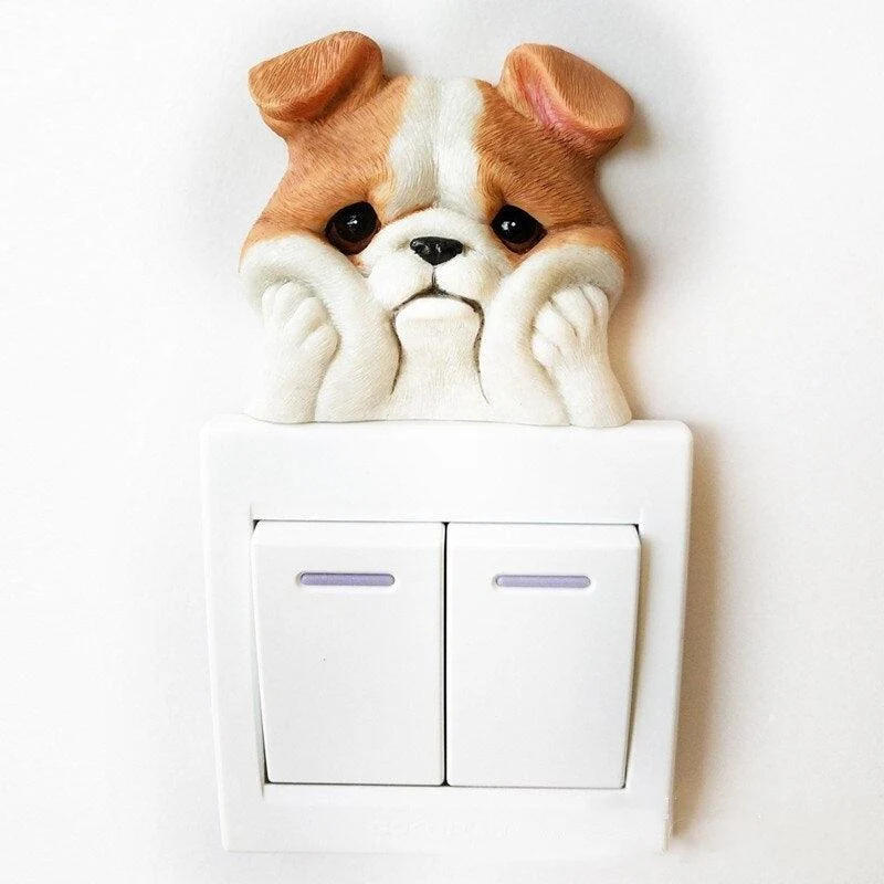 PuppySwitch3DDecor-Homeko9 Puppy Switch 3D Decor - Homeko
