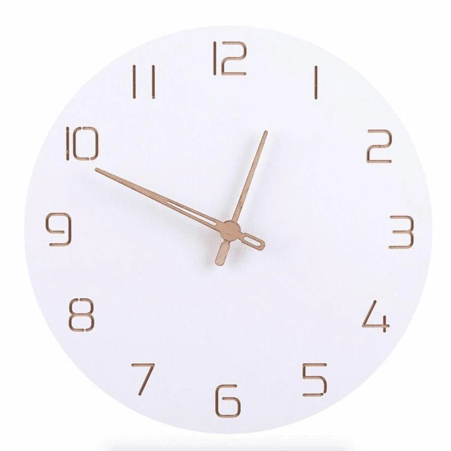 Pure-White-Simple-Wall-Clock-Minimalist-and-Stylish-Home-Decor-3 Pure White Simple Wall Clock Minimalist And Stylish Home Decor 3