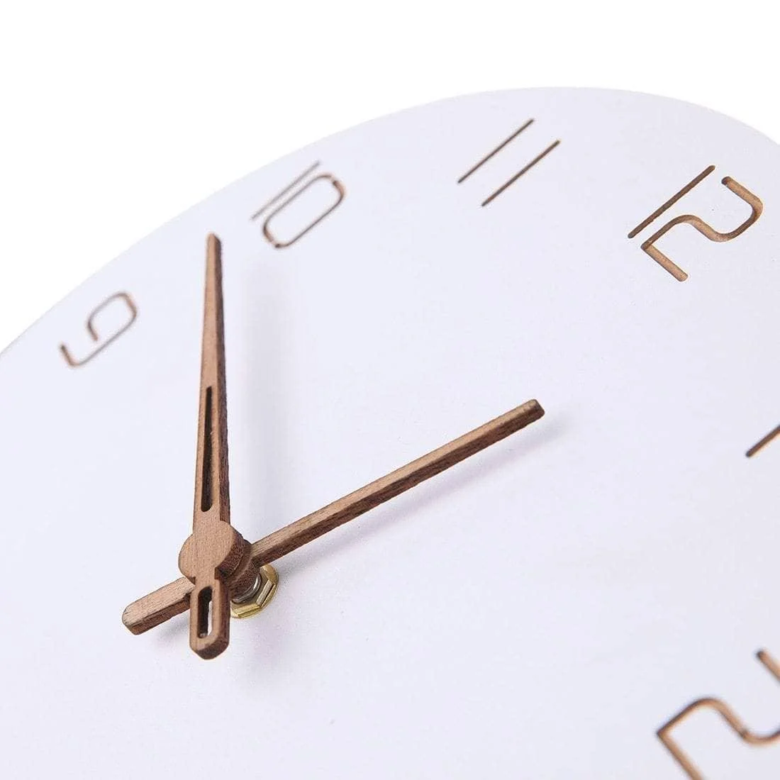 Pure White Simple Wall Clock Minimalist And Stylish Home Decor 5
