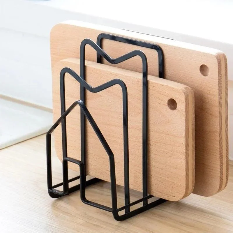 Rack-Shelf-Stand-Multi-Layer-Space-Saving-Rustproof-Cutting-Board-Practical-Kitchen-Organizer-Pot-Lid-Holder Rack Shelf Stand Multi Layer Space Saving Rustproof Cutting Board Practical Kitchen Organizer Pot Lid Holder