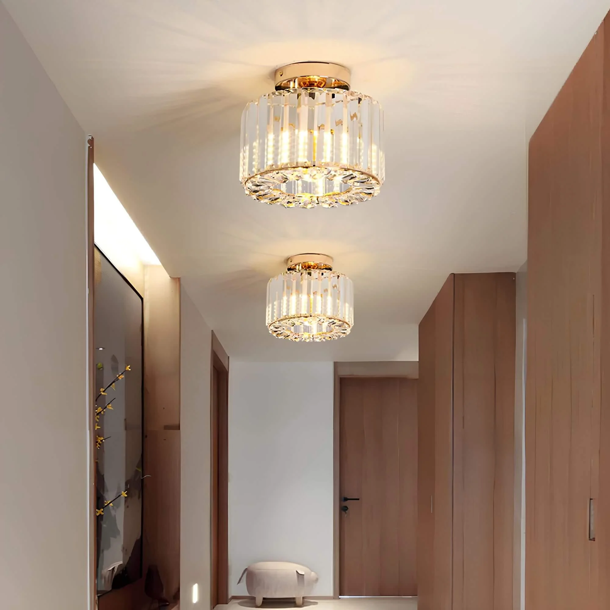 Radiantcrystal Luxuriosekristalldeckenleuchte2xlumina