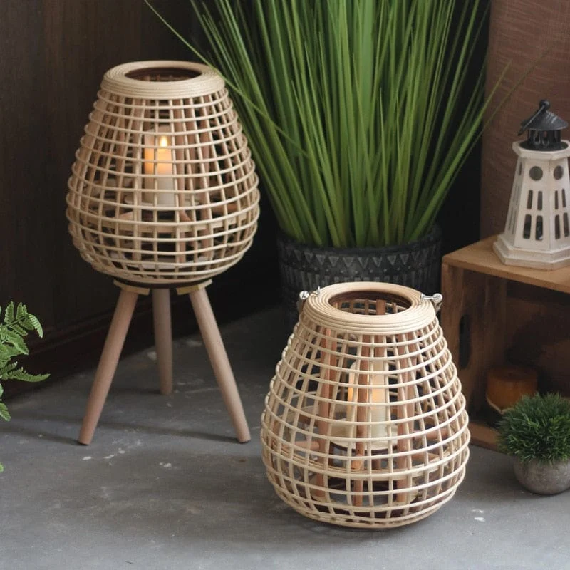 Rattan Floor Lamp Candelabra Patio Decorative Candle Holders Lantern Japanese Style Titular De La Vela Home 6af60bf1 531b 4c8a Baaf 27c39a0c7459
