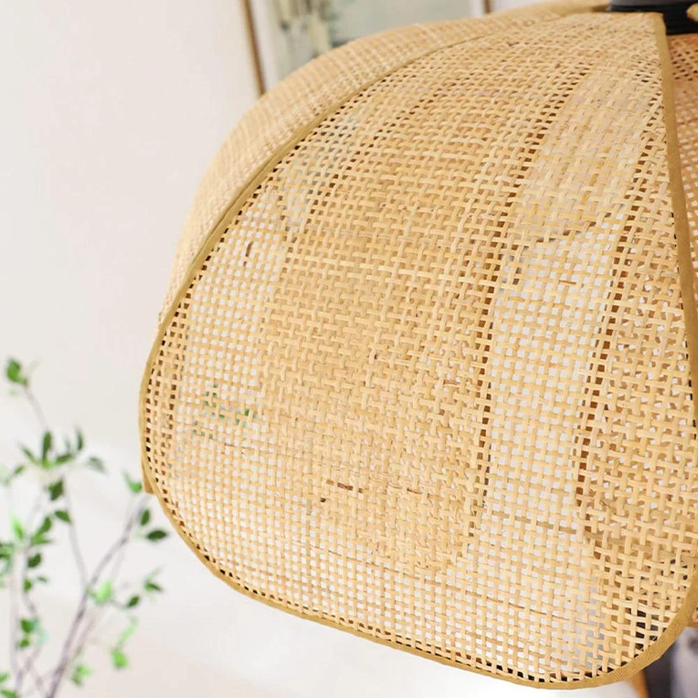 RattanPetalRusticLampShadePendantLight_3 Rattanpetalrusticlampshadependantlight 3