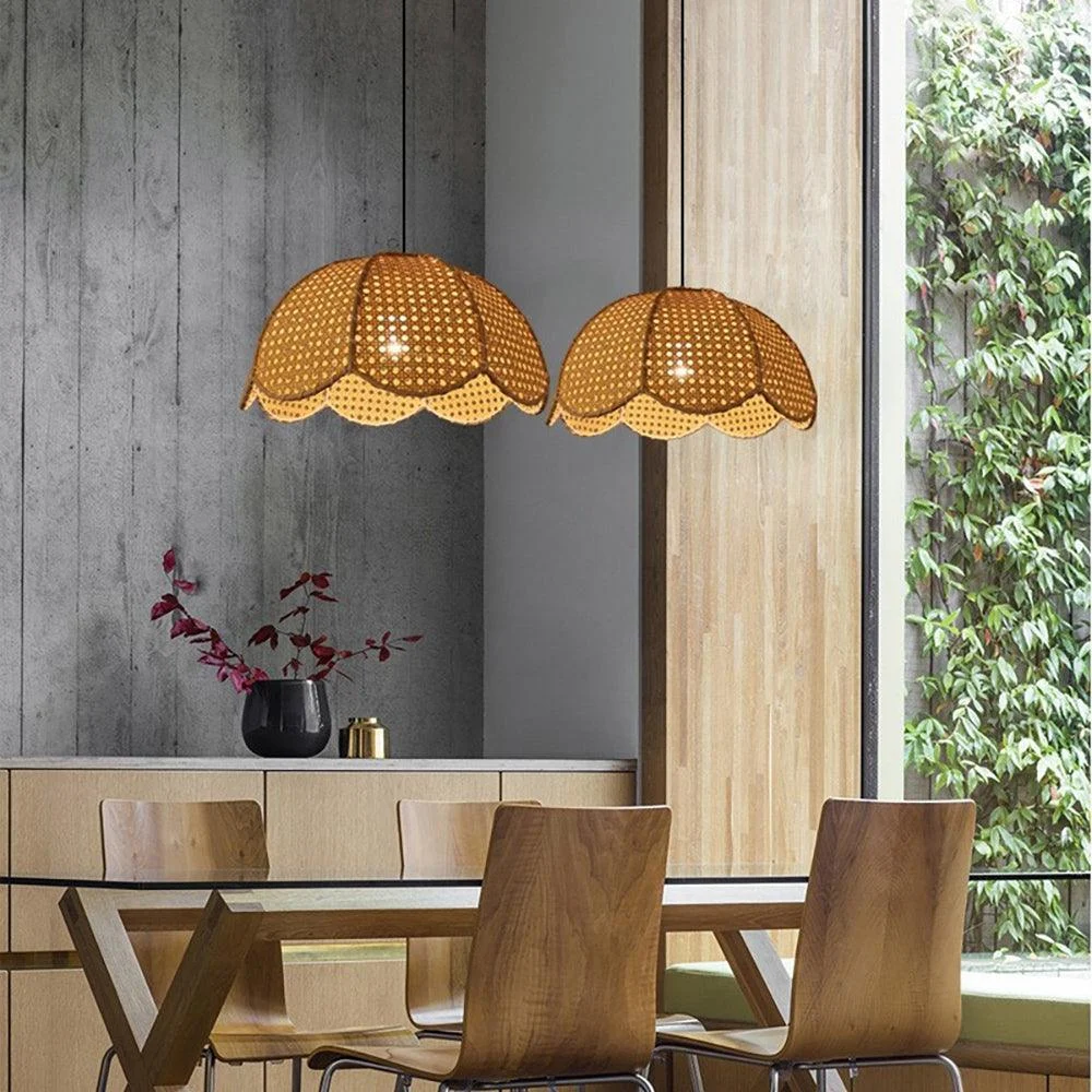 RattanScallopedDomePendantLampshadeSimplicity_1 Rattanscallopeddomependantlampshadesimplicity 1
