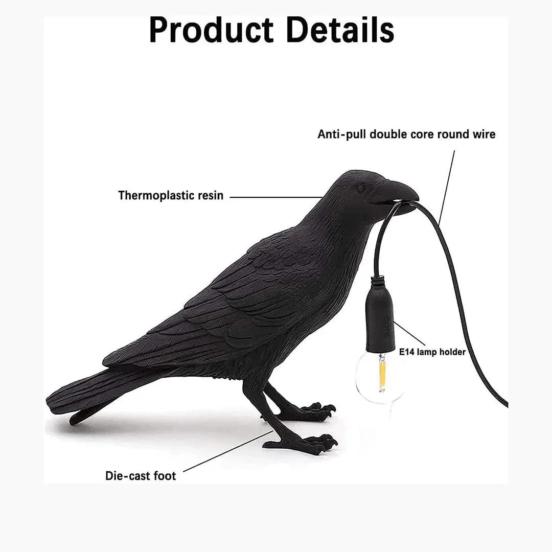 Raven Light Lamp - Homeko