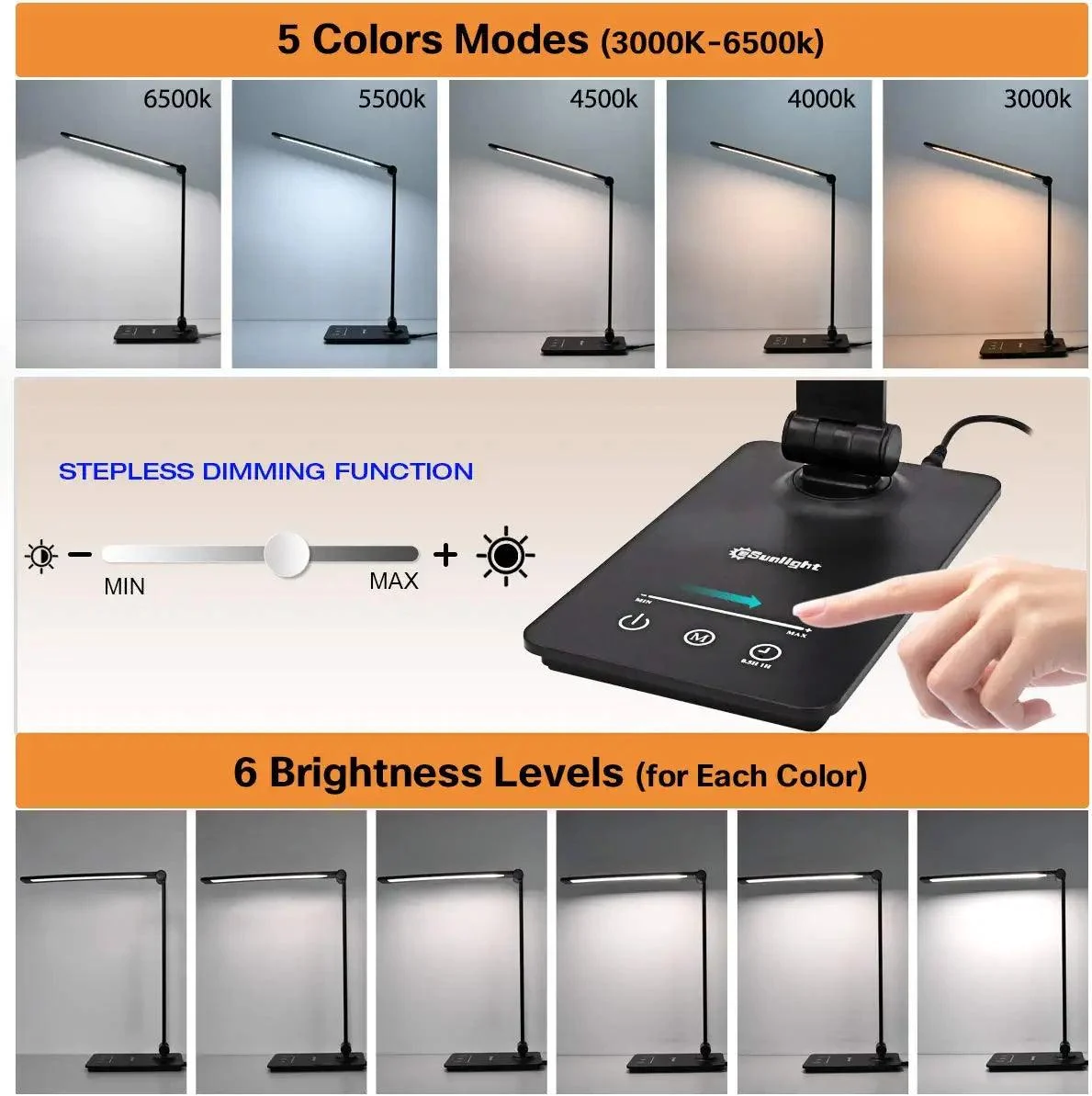 Reading Light LED Desk Lamp for the Modern Workplace - Homeko