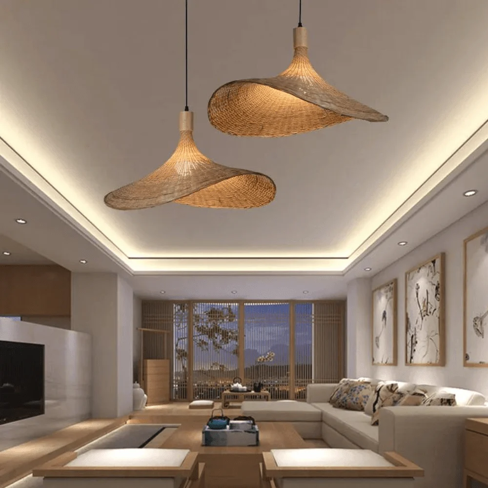 ReedPendantLampforaRusticLook-Homeko1 Reed Pendant Lamp for a Rustic Look - Homeko