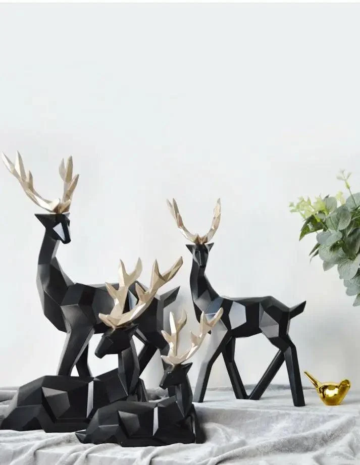 Reindeer Statue Ornament (Set of 2) - ISTANBULLU LTD