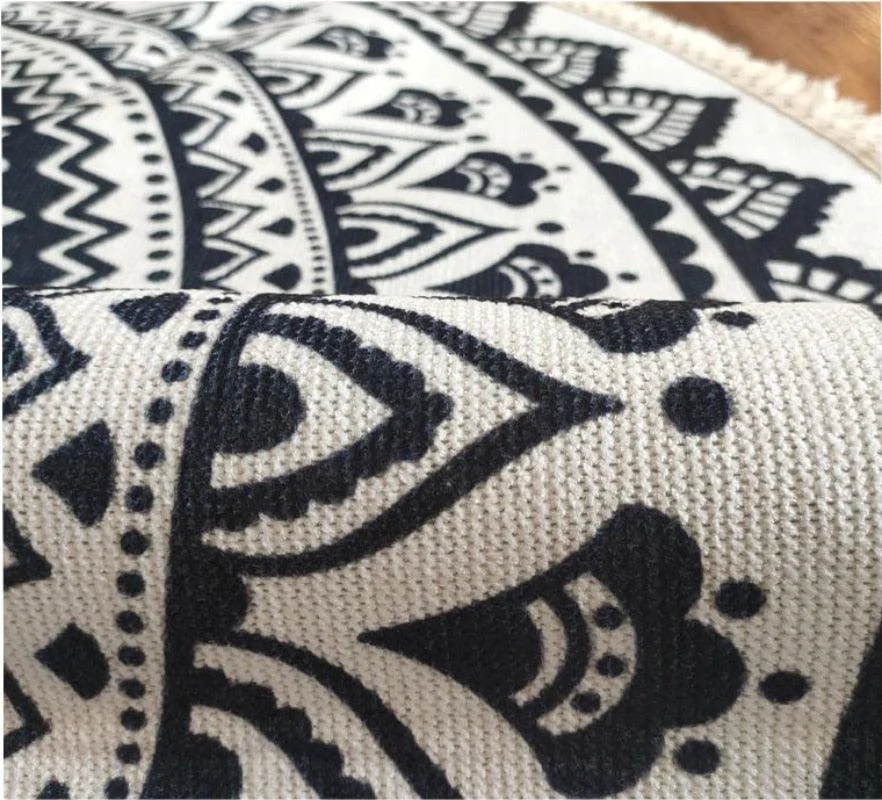 RelaxBohoTasselEuropeanRoundRugsLivingRoomCarpetsDecorationMachineWashable-Homeko5 Relax Boho Tassel European Round Rugs Living Room Carpets Decoration Machine Washable - Homeko