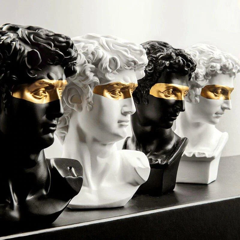 Renaissance Gold Accent Statue - Homeko