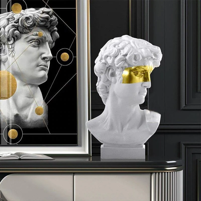Renaissance Gold Accent Statue - Homeko