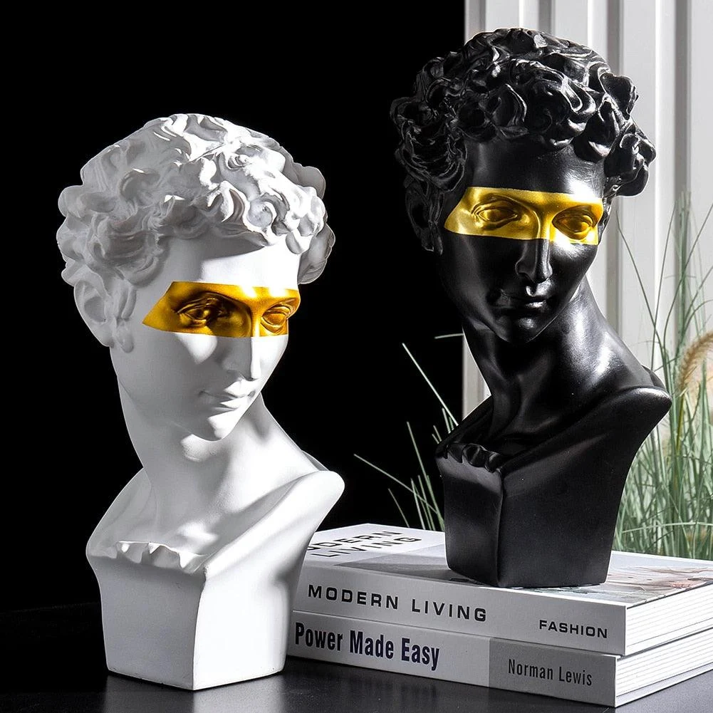 Renaissance Gold Accent Statue - Homeko