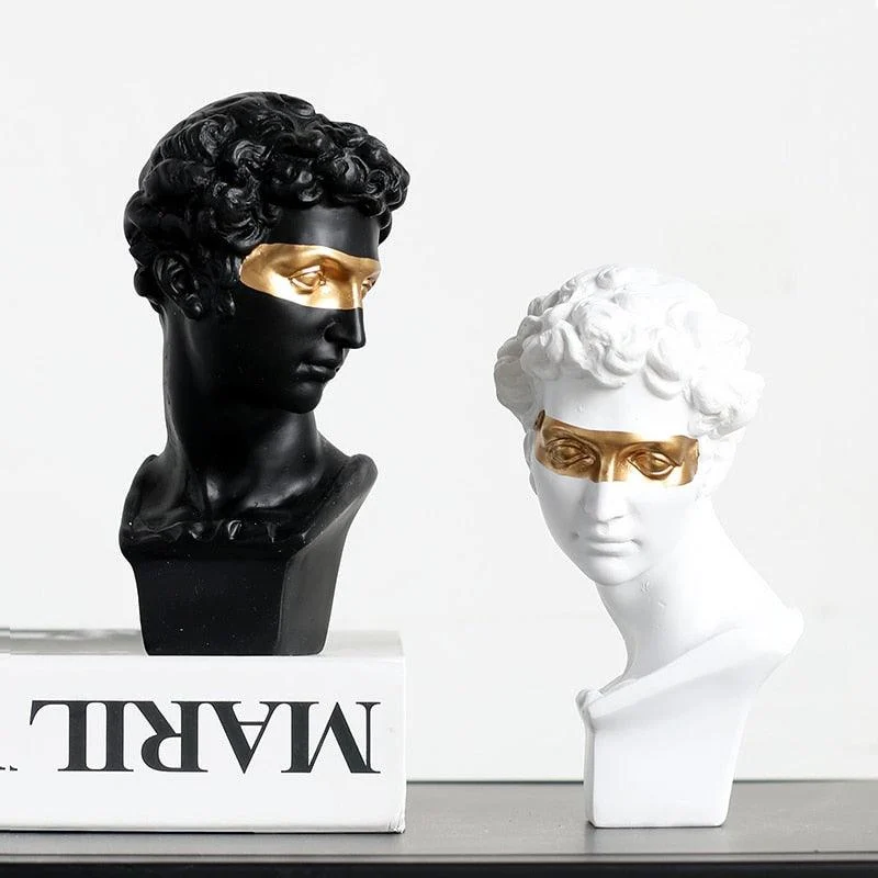 Renaissance Gold Accent Statue - Homeko