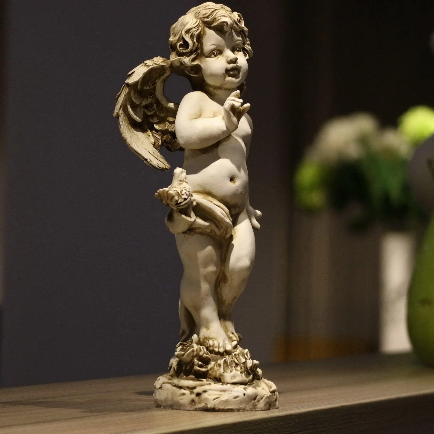 Resin Angle Butterfly Sculptures and Statues Wedding Gift - Homeko
