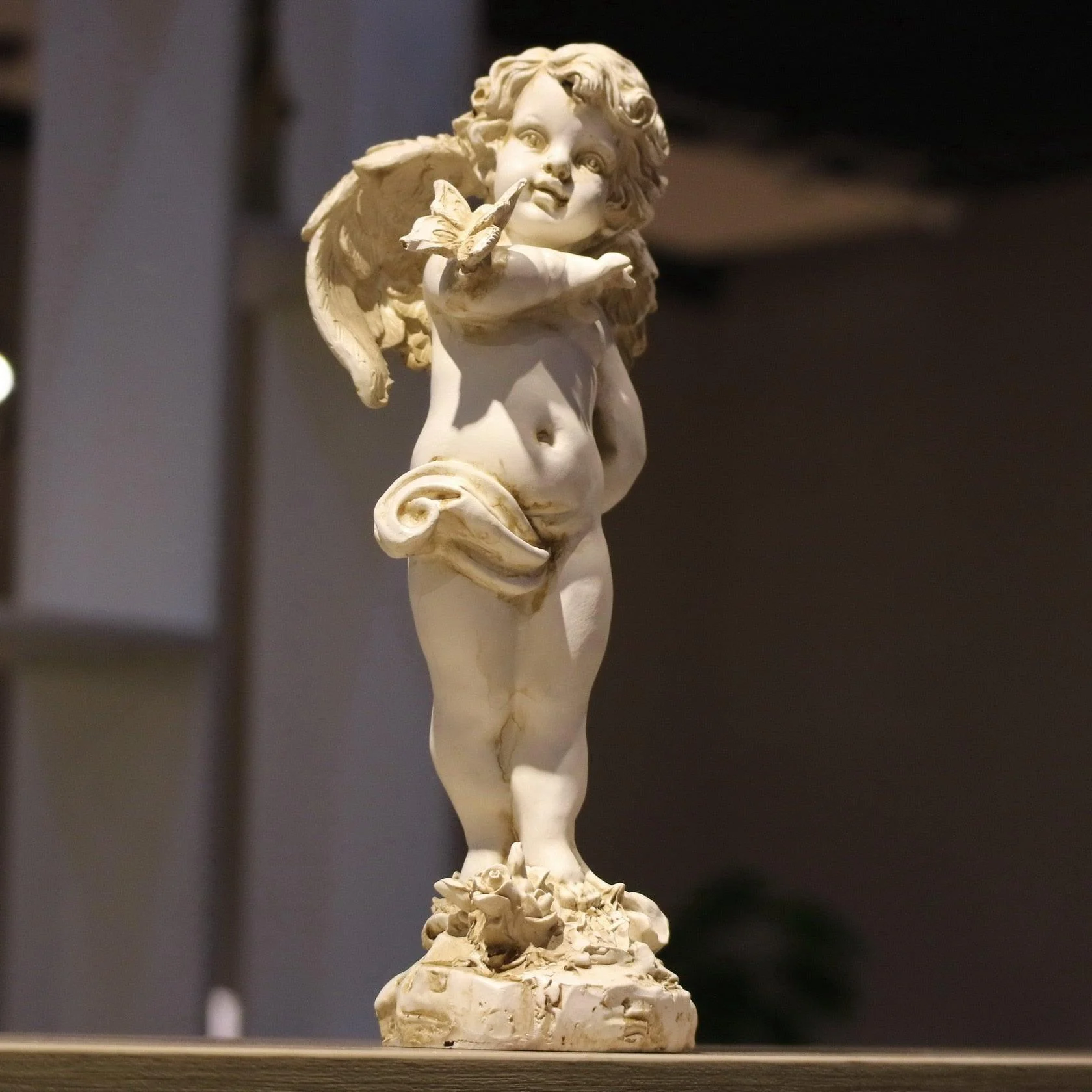 Resin Angle Butterfly Sculptures and Statues Wedding Gift - Homeko