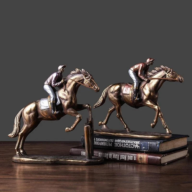 RetroArtHorseSculpturesandStatuesFigurineforLivingRoom-Homeko2 Retro Art Horse Sculptures and Statues Figurine for Living Room - Homeko