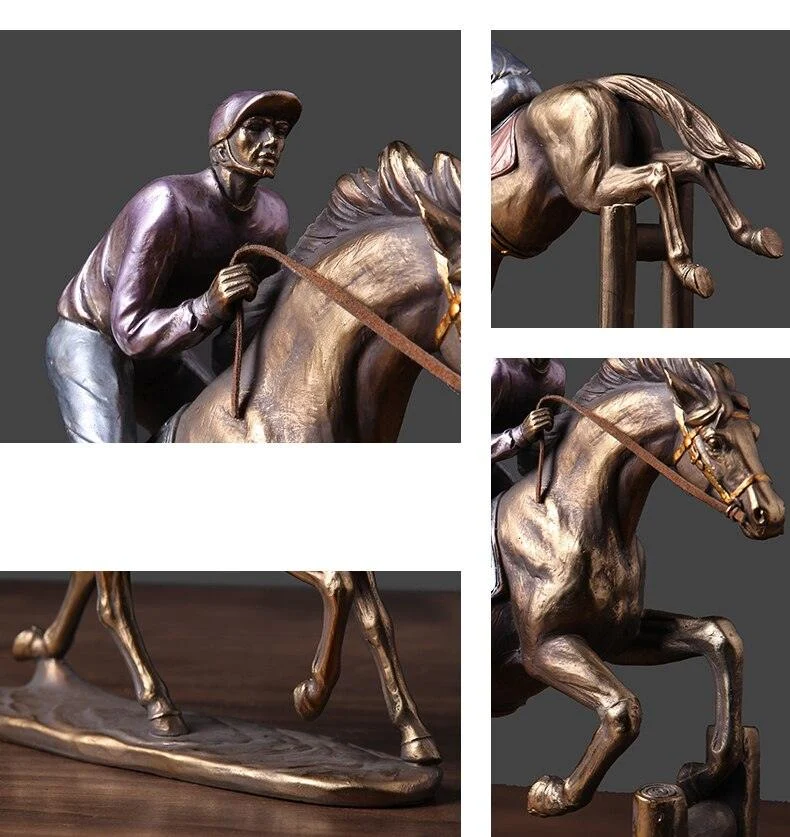 RetroArtHorseSculpturesandStatuesFigurineforLivingRoom-Homeko4 Retro Art Horse Sculptures and Statues Figurine for Living Room - Homeko