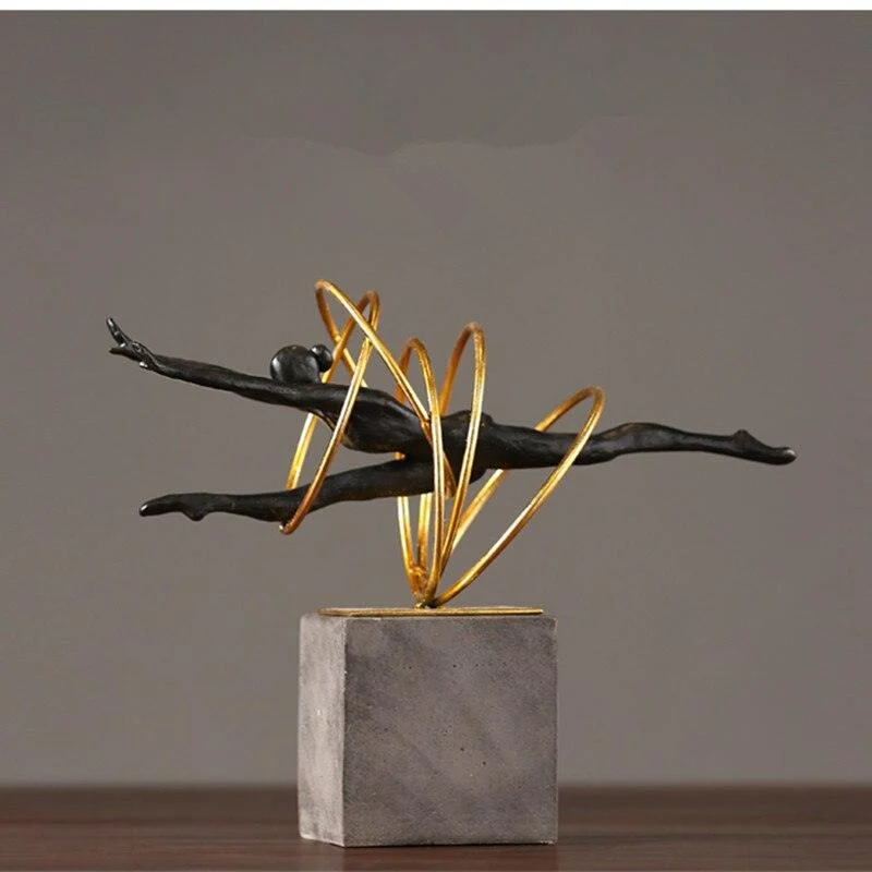 RetroBalletGirlFigurinesGymnasticsSportSculpturesandStatuesHandcraft-Homeko2 Retro Ballet Girl Figurines Gymnastics Sport Sculptures and Statues Handcraft - Homeko