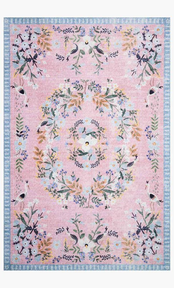 RetroBohoBirdFloralRugCarpetLargeAreaLivingRoomBalcony-Homeko8 Retro Boho Bird Floral Rug Carpet Large Area Living Room Balcony - Homeko