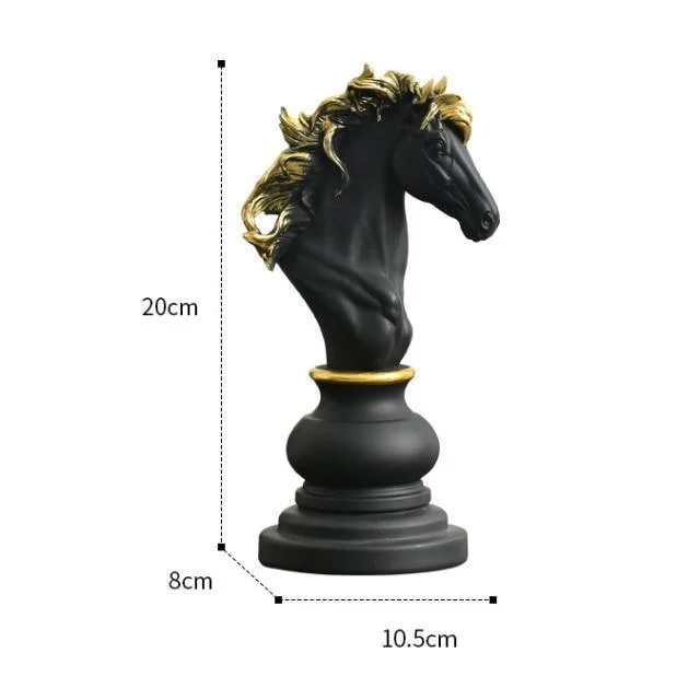 Retro Chess Statue - Homeko