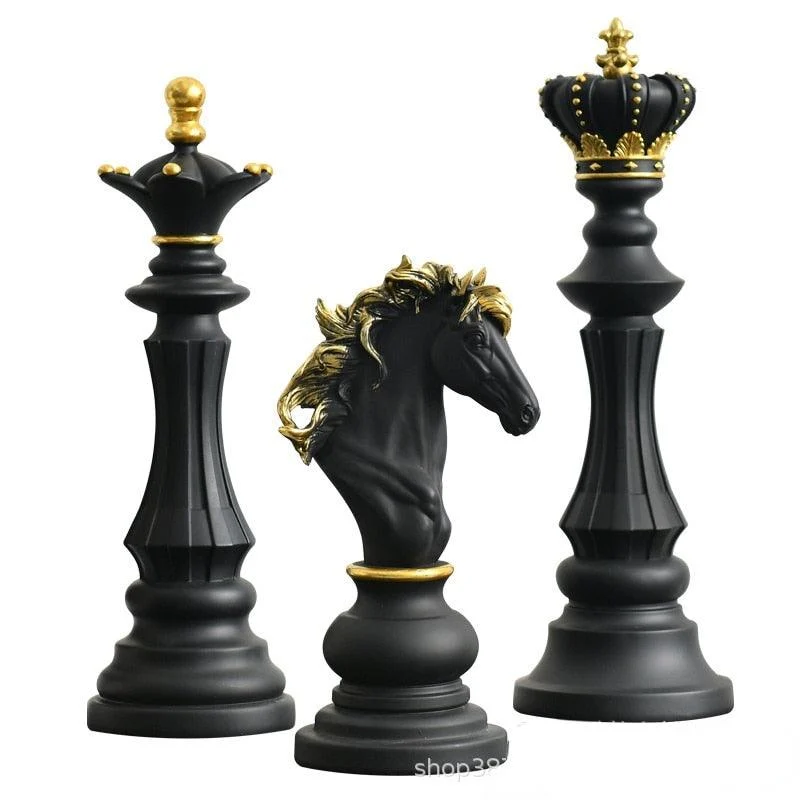 Retro Chess Statue - Homeko