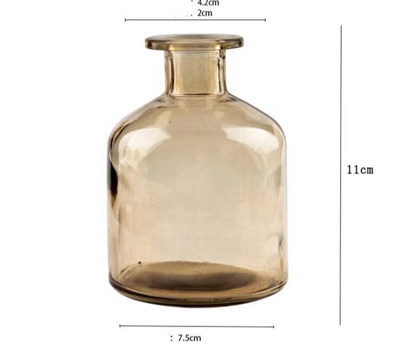 RetroColoredArtGlassHydroponicVase_12 Retro Colored Art Glass Hydroponic Vase - ISTANBULLU LTD