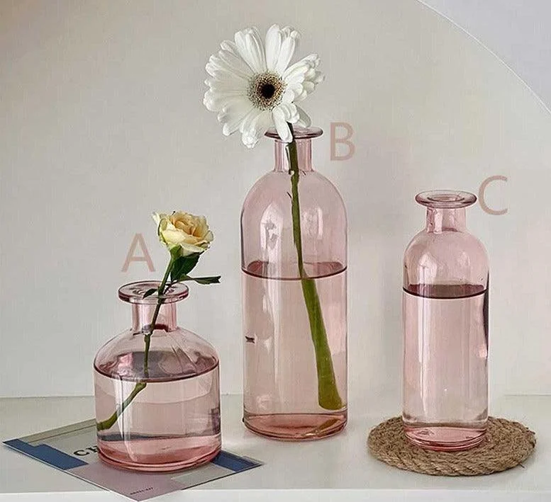 RetroColoredArtGlassHydroponicVase_5 Retro Colored Art Glass Hydroponic Vase - ISTANBULLU LTD