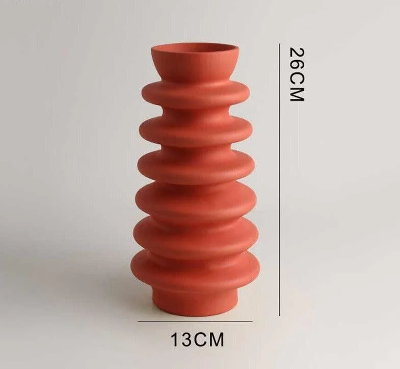RetroColorfulCeramicDonutVase_1 Retro Colorful Ceramic Donut Vase - ISTANBULLU LTD