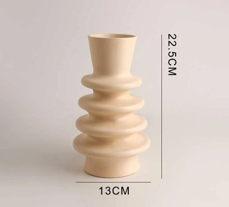 RetroColorfulCeramicDonutVase_2 Retro Colorful Ceramic Donut Vase - ISTANBULLU LTD