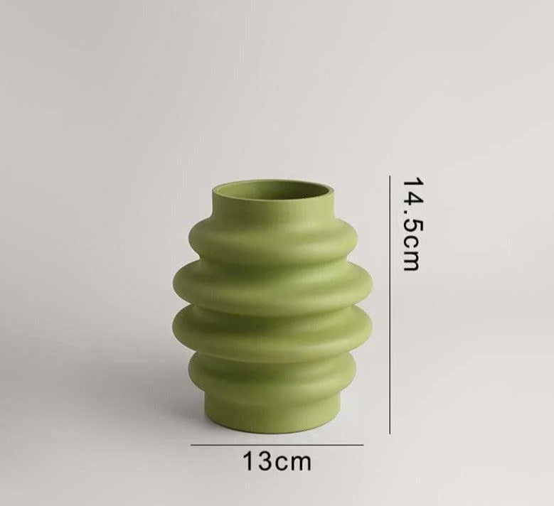 RetroColorfulCeramicDonutVase_4 Retro Colorful Ceramic Donut Vase - ISTANBULLU LTD