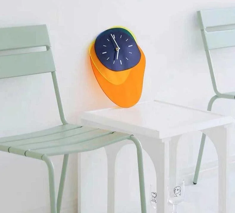 Retro Colorful Irregular Acrylic Wall Clock - ISTANBULLU LTD
