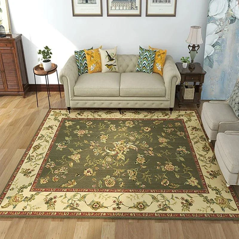 RetroFlowerRugCarpetSoftComfortableforBedroomDecoration-Homeko2 Retro Flower Rug Carpet Soft Comfortable for Bedroom Decoration - Homeko