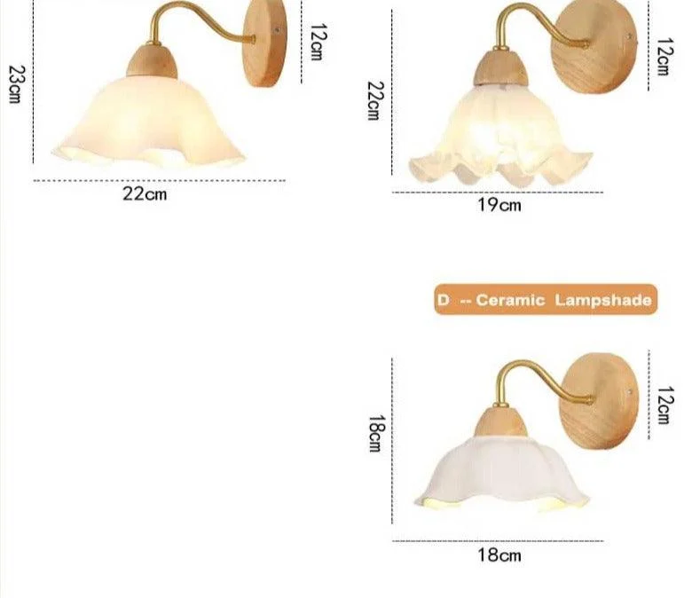 RetroFlowerWoodenWallLamp_9 Retro Flower Wooden Wall Lamp - ISTANBULLU LTD