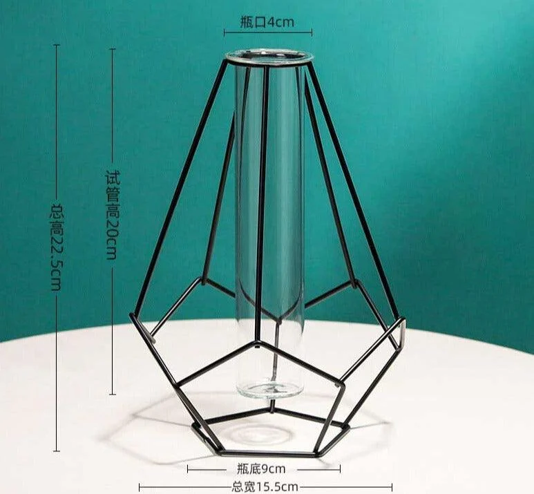 RetroIndustrialMetalWireSilhouetteVases_2 Retro Industrial Metal Wire Silhouette Vases - ISTANBULLU LTD